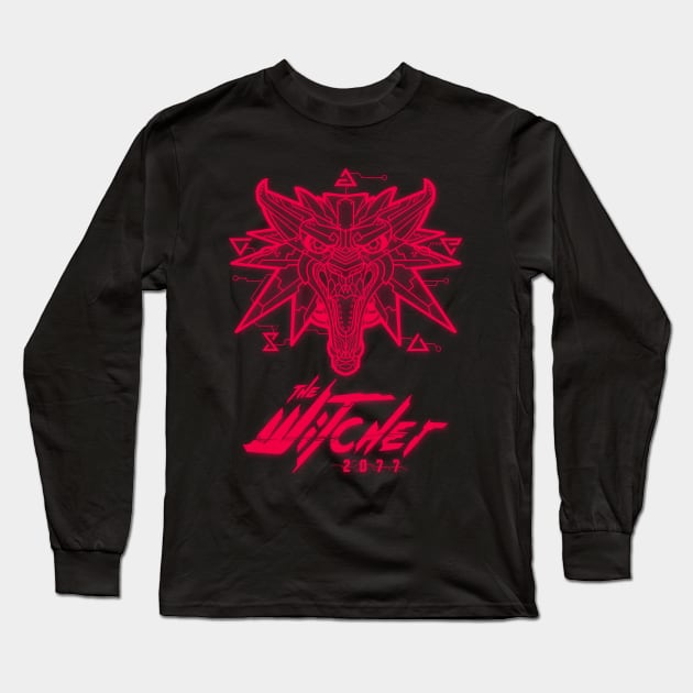 Neon Witcher Long Sleeve T-Shirt by TheTeenosaur